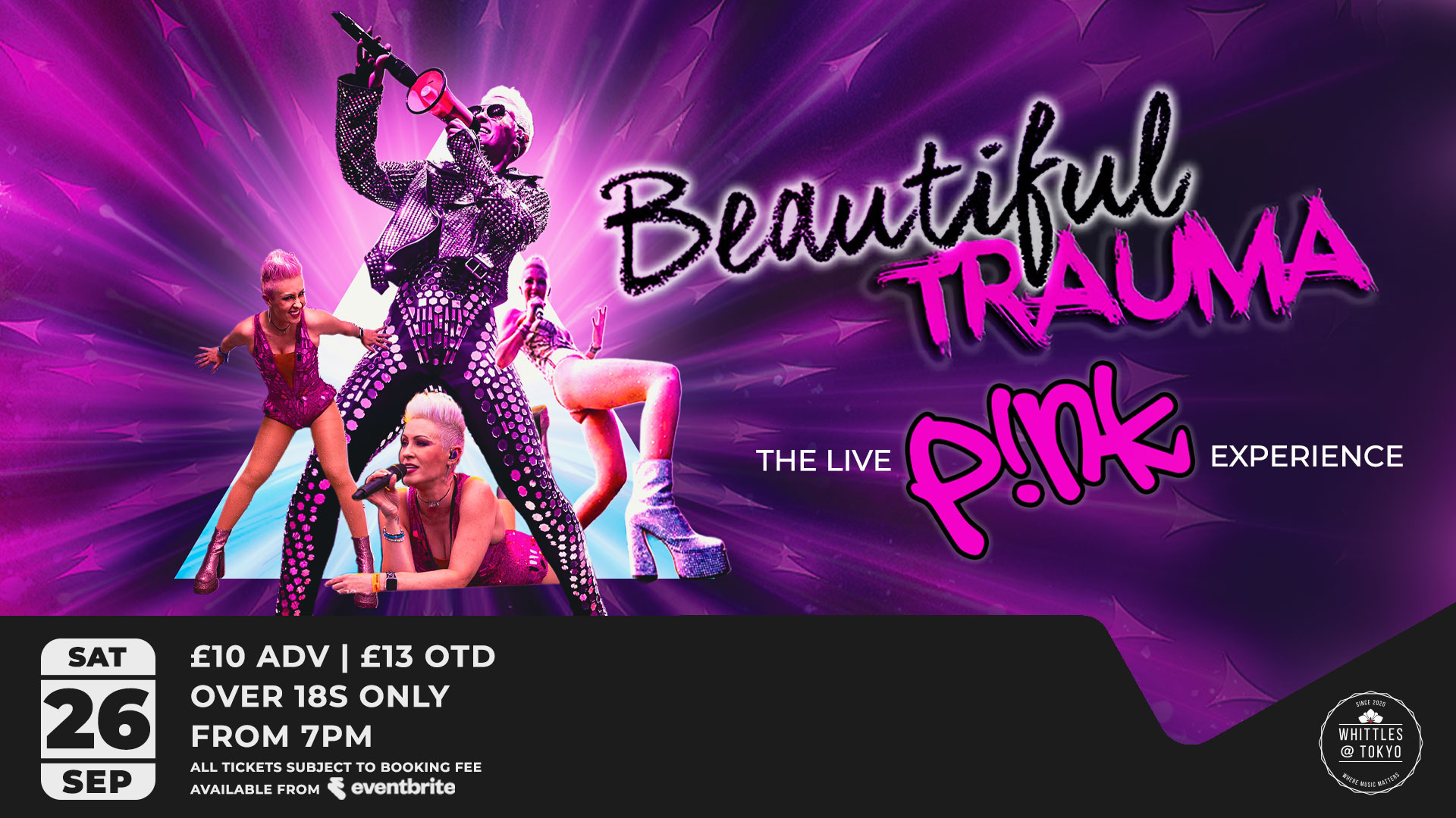 Beautiful Trauma - The Pink Experience - Whittles Oldham