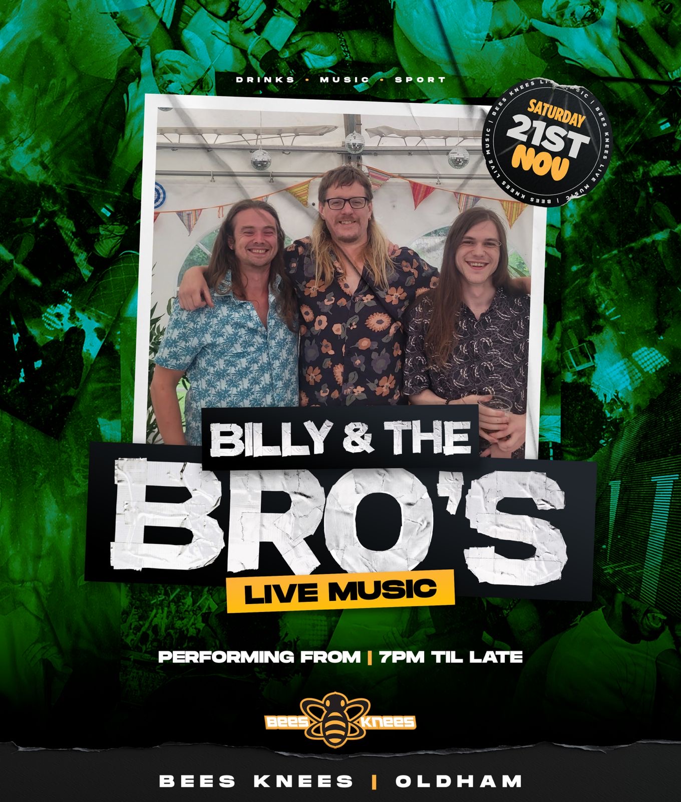 🎸 The monkey-men 🎸 at bees knees Oldham